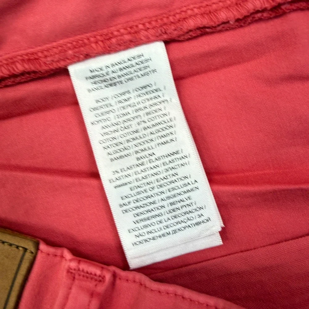 Polo Ralph Lauren Mens 44x30 Varick Slim Straight Pants Red Stretch NWT‎